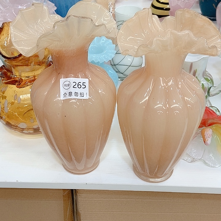 流***光琉璃花瓶高度28厘米4厘米