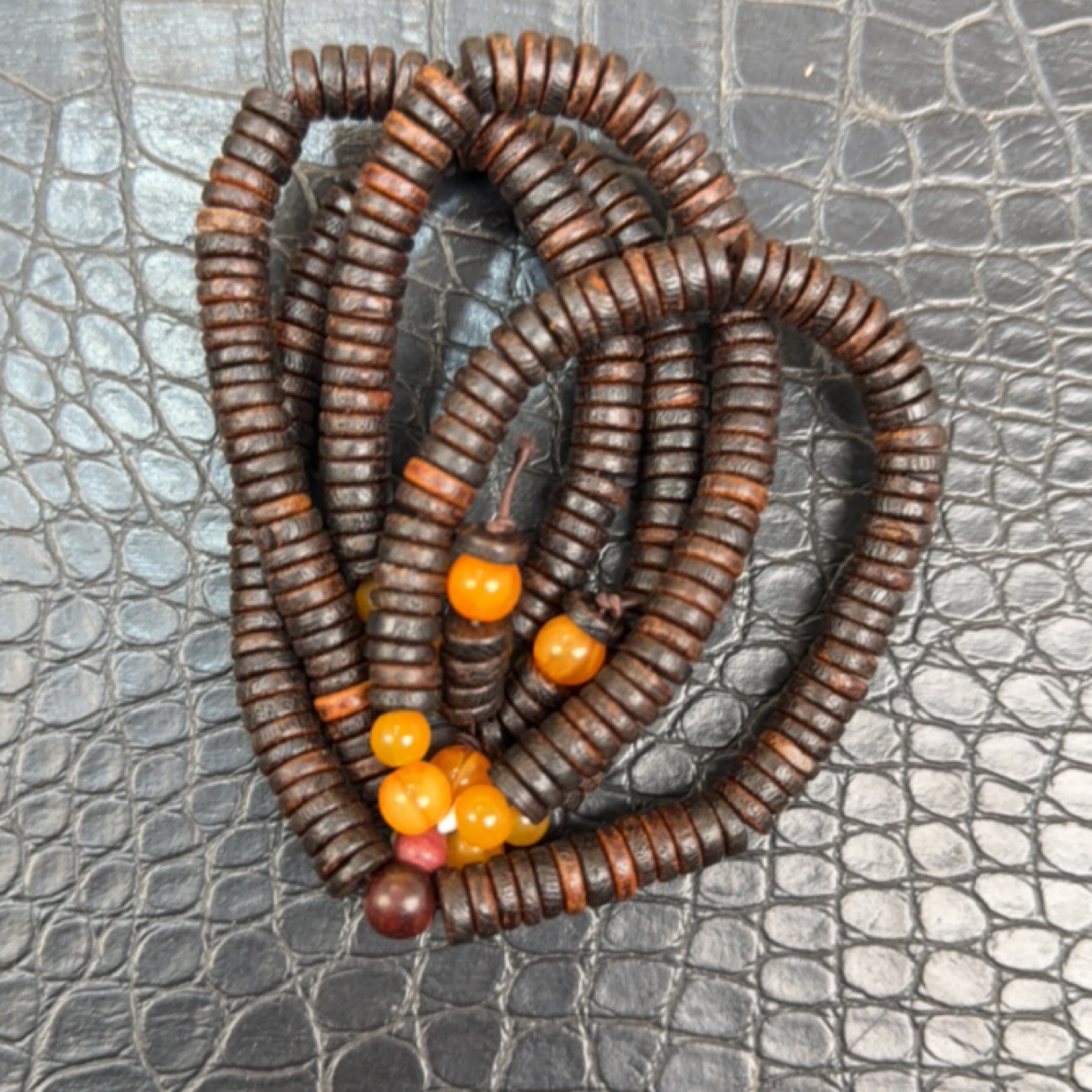 29 思思文玩精选沉香木作手串7mm