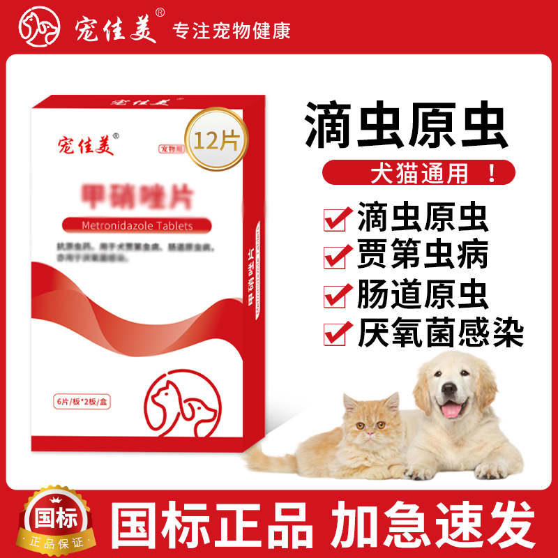 肠道滴虫肠道原虫用甲硝坐片营养补充剂