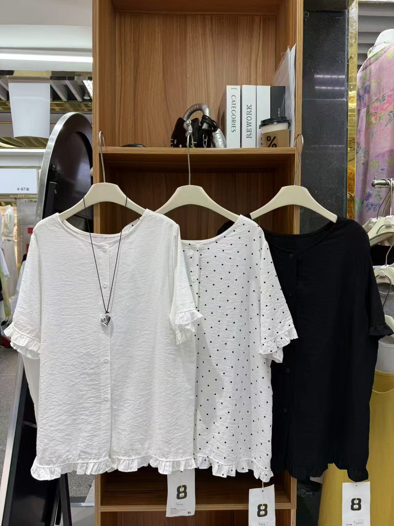 大脸慧推荐款 A8#5203# 前后两穿款衬衣 X