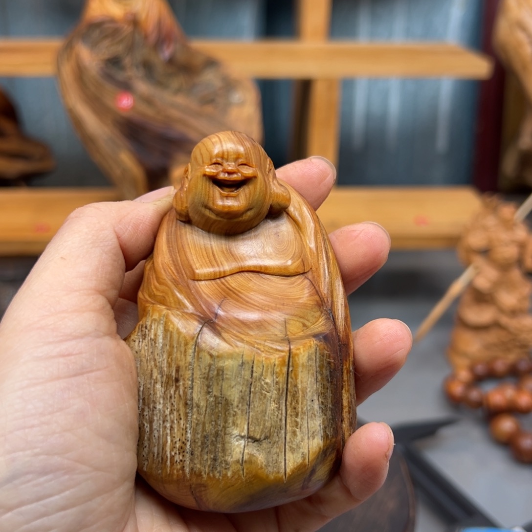 周***柏木崖柏木摆件手把件