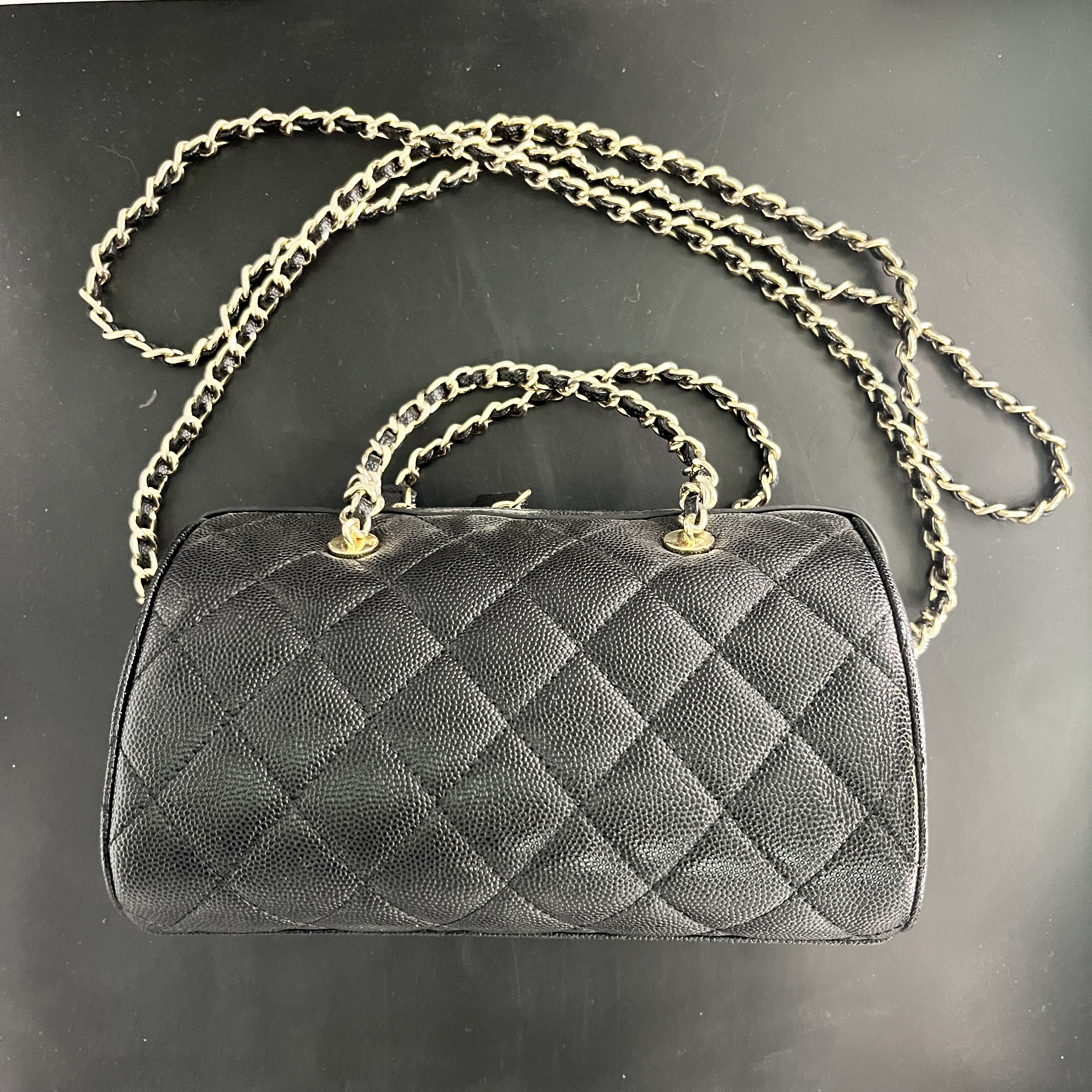 2025新款真皮女包枕包黑色MG25-005黑色19