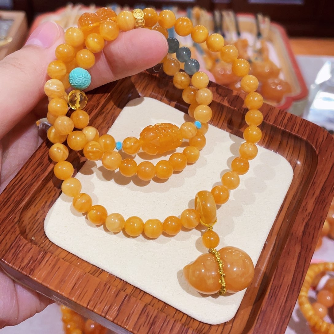 蜜蜡手链未镶嵌手串