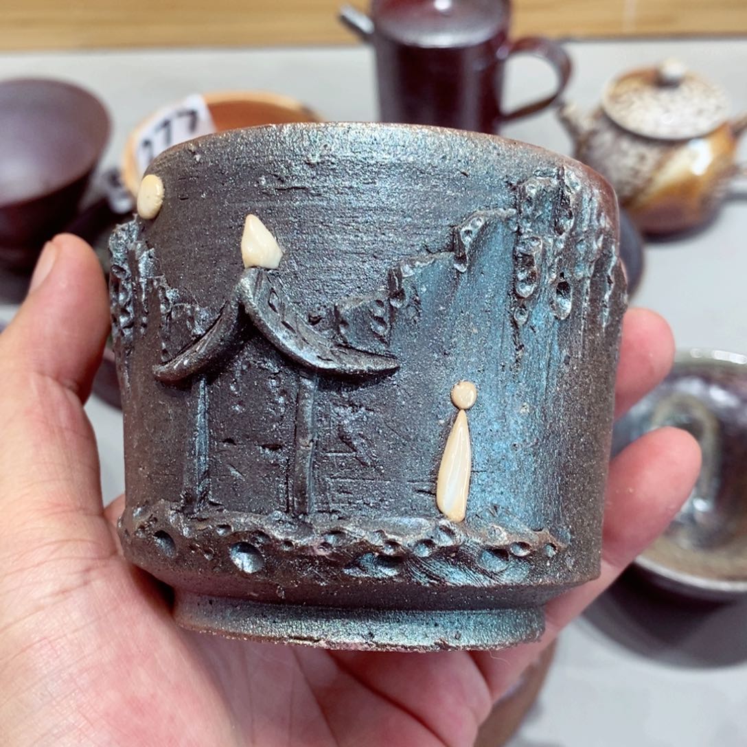 柴烧茶具陶瓷杯子