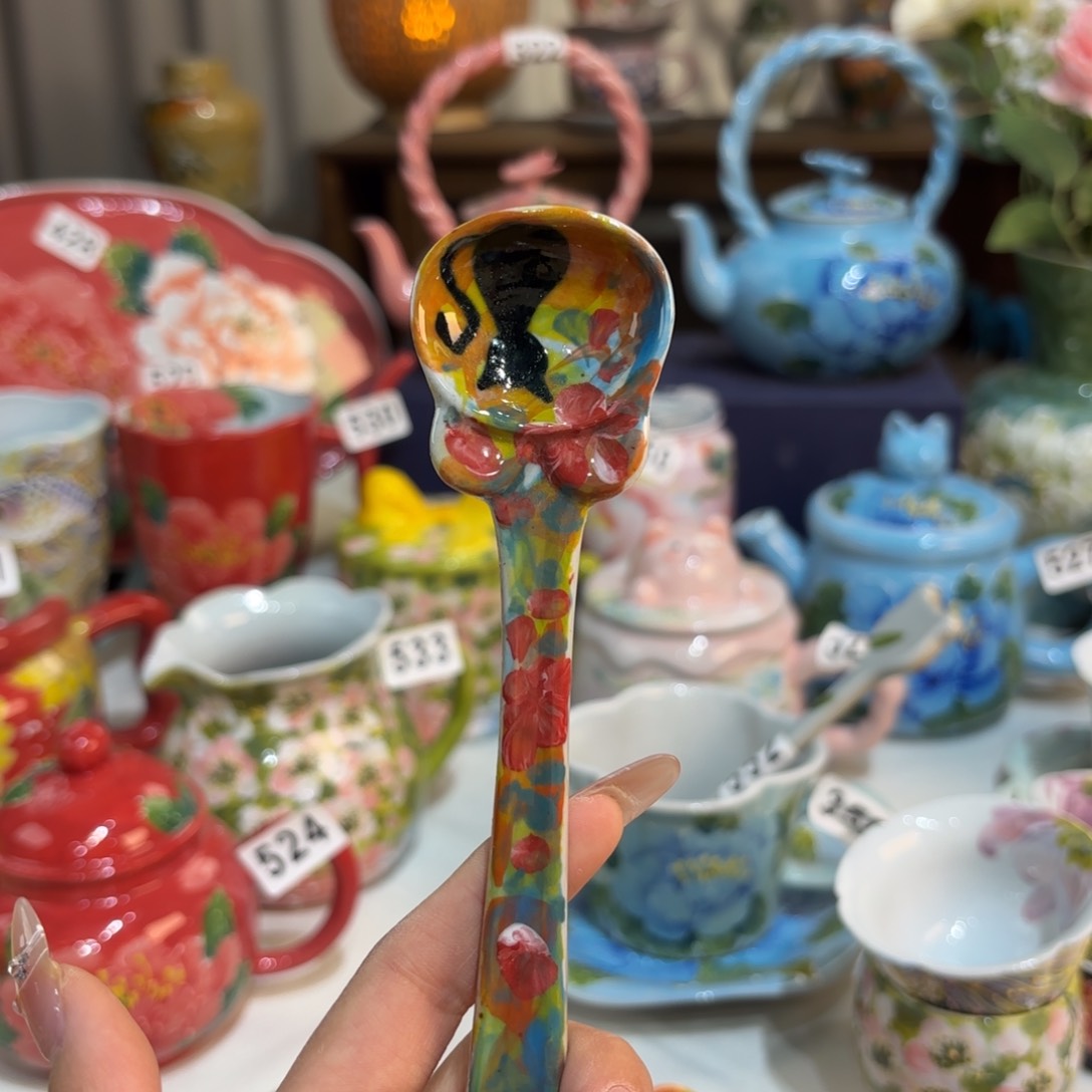 景德镇手绘高温釉下彩陶瓷茶具