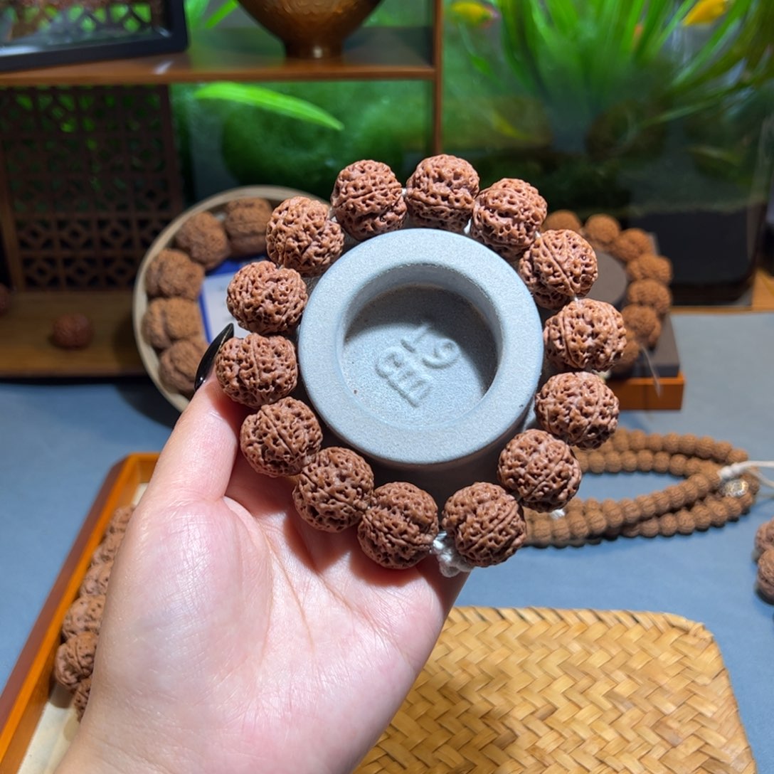 吊坠金刚菩提梁蜂窝梅花21mm