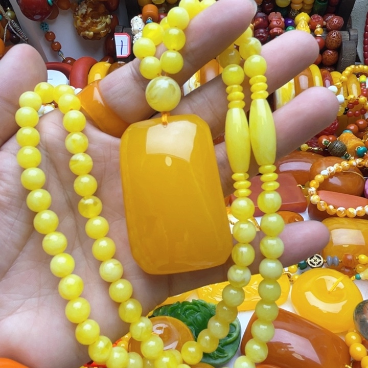 树脂制品23号无事牌毛衣链