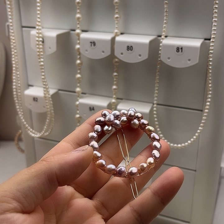 淡水珍珠未镶嵌发夹