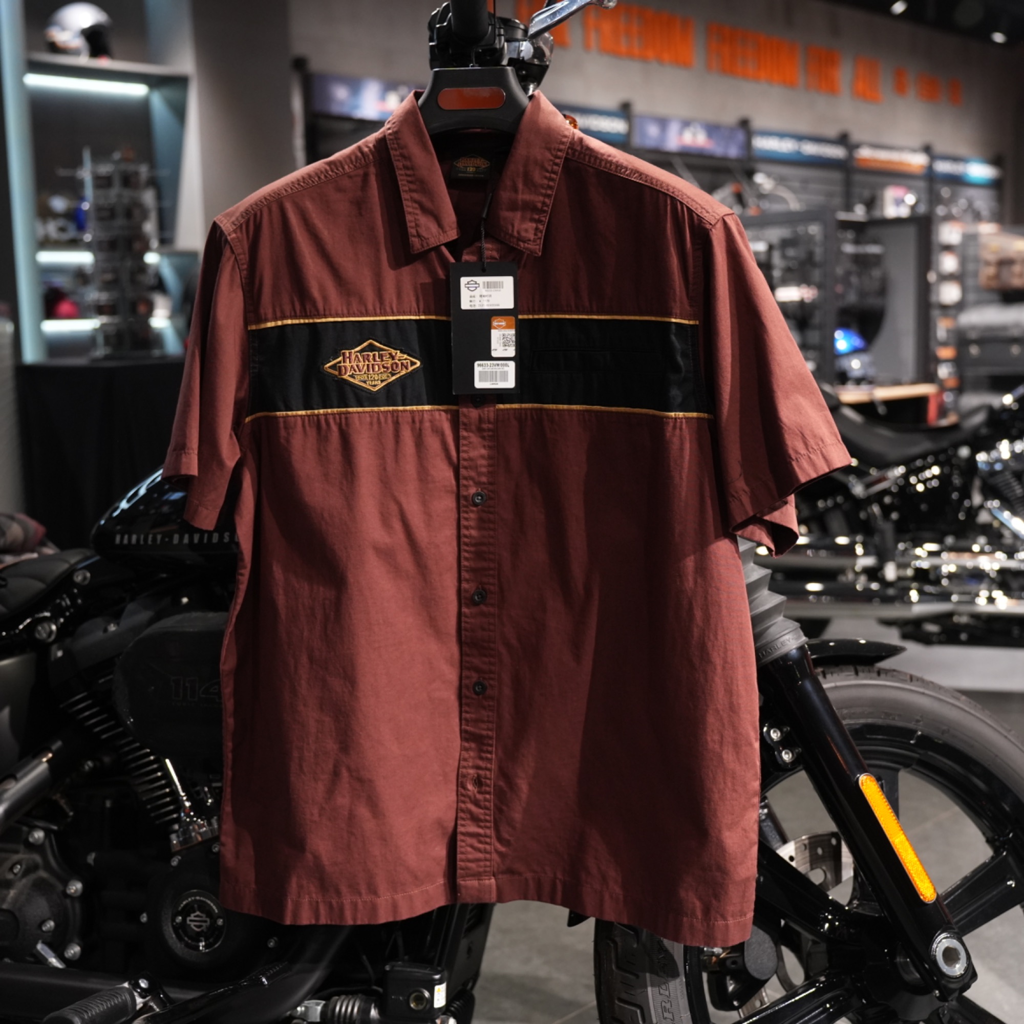 哈雷戴维森男士衬衣96633-23VM