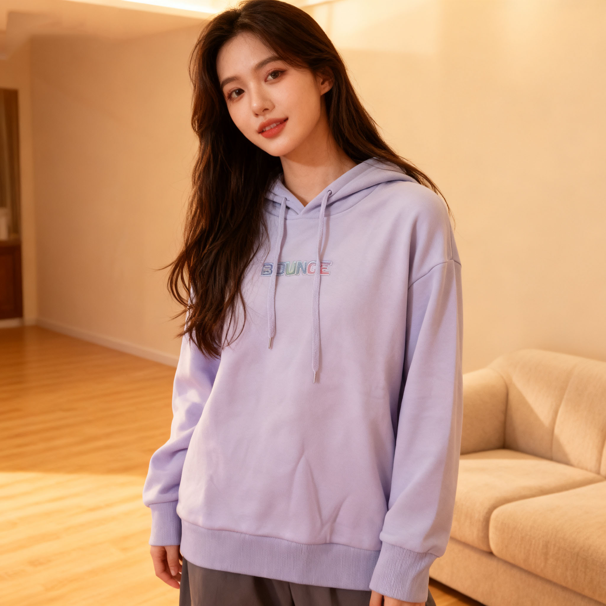 361°运动卫衣女款冬季加绒连帽套头卫衣休闲保暖上衣562244807