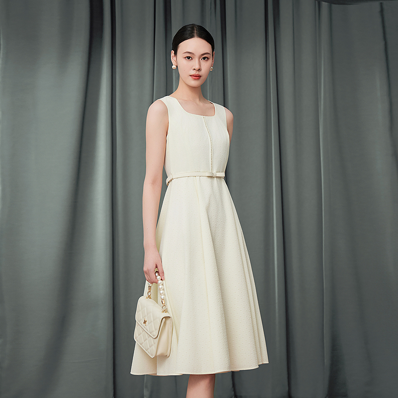 【李老板专属】25年秋季专柜高定内搭无袖连衣裙MJGC03WOP711W31