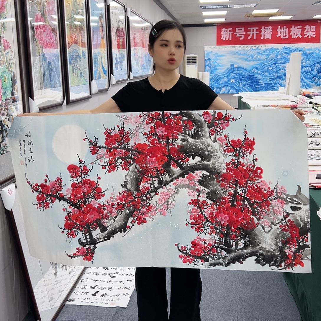 国画宣纸纯手绘国画作品