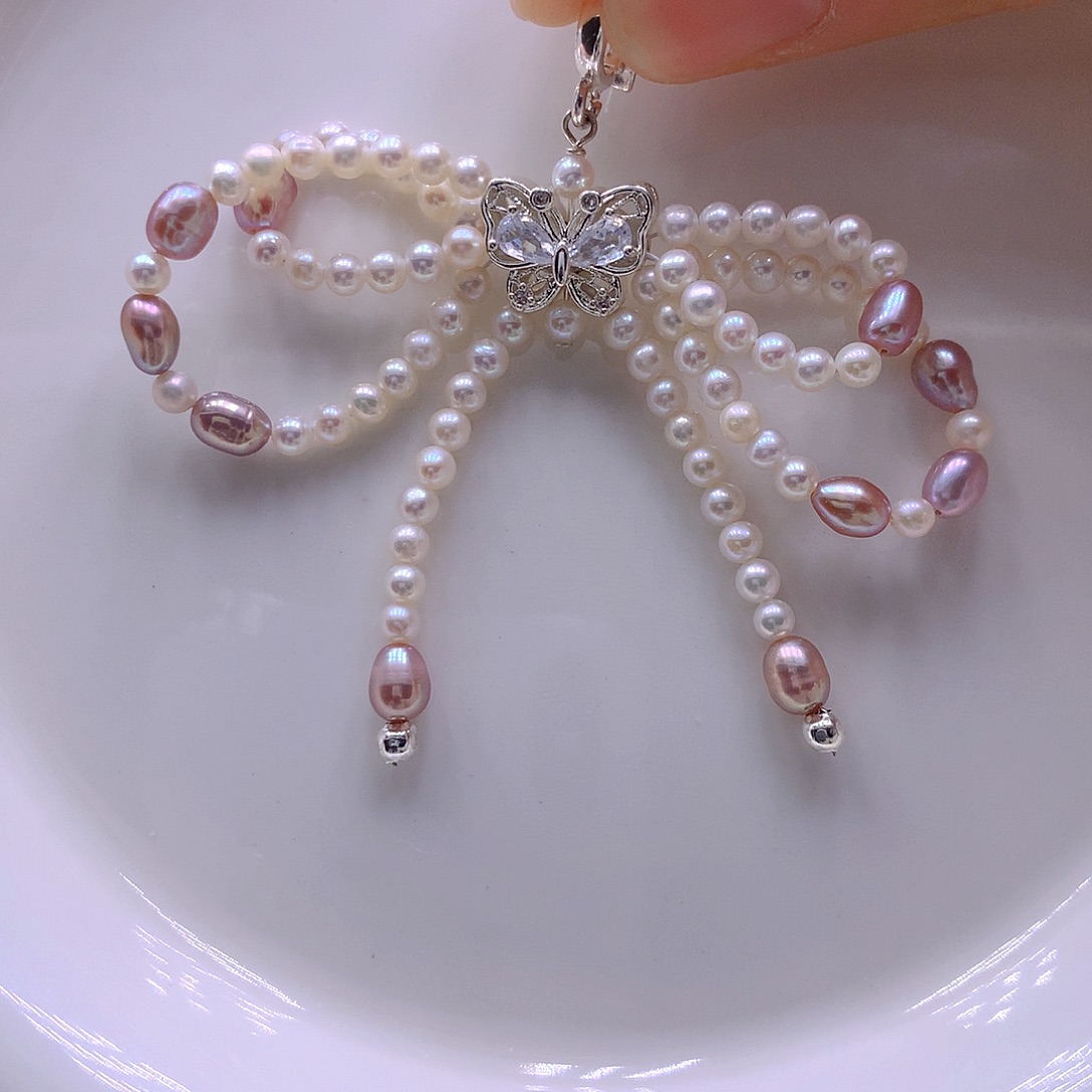 淡水珍珠耳饰未镶嵌吊坠