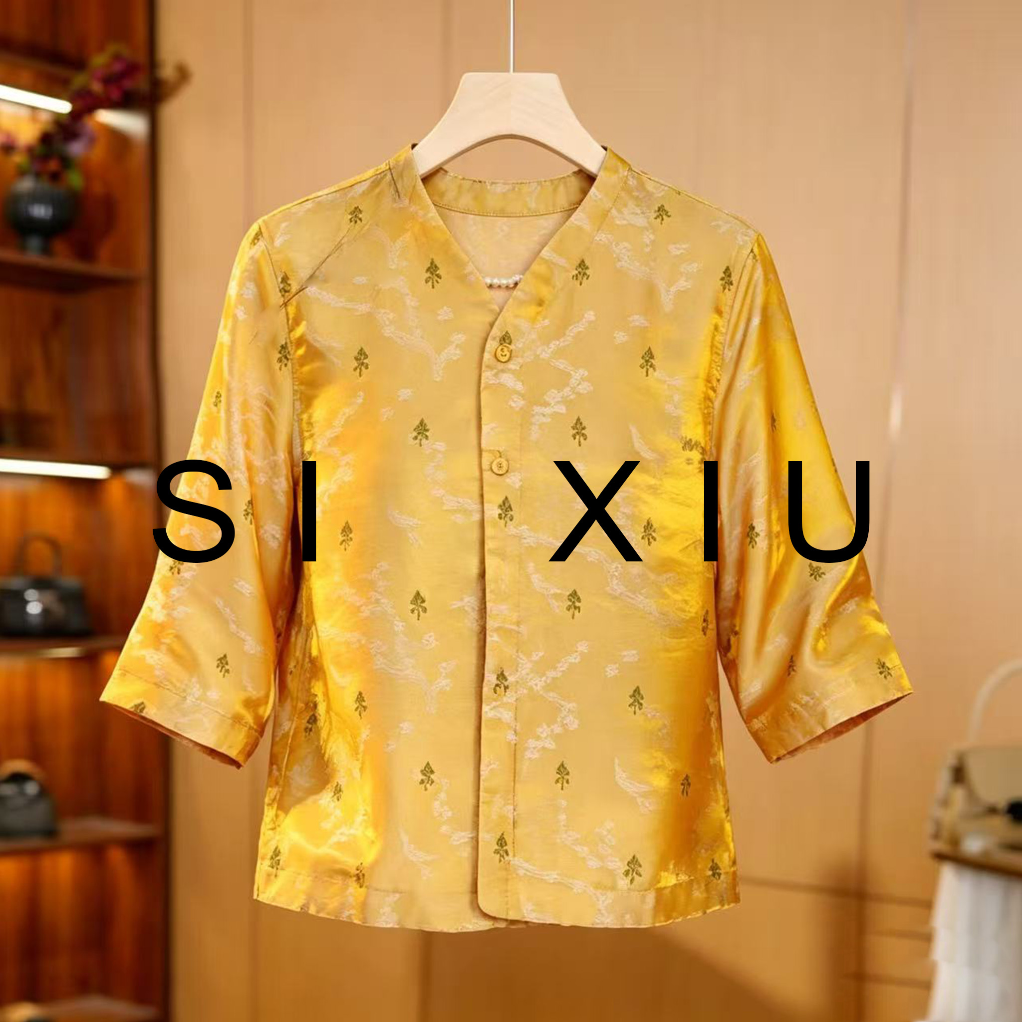 4637-48（金枝玉叶)新款时尚休闲上衣小衫