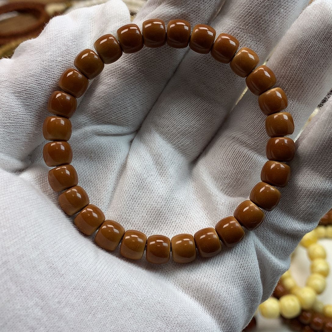 橄榄核手串核尖全品银管