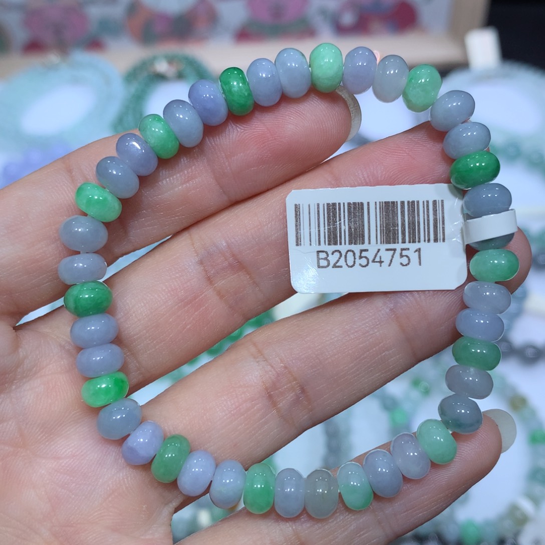 翡翠未镶嵌手链天然