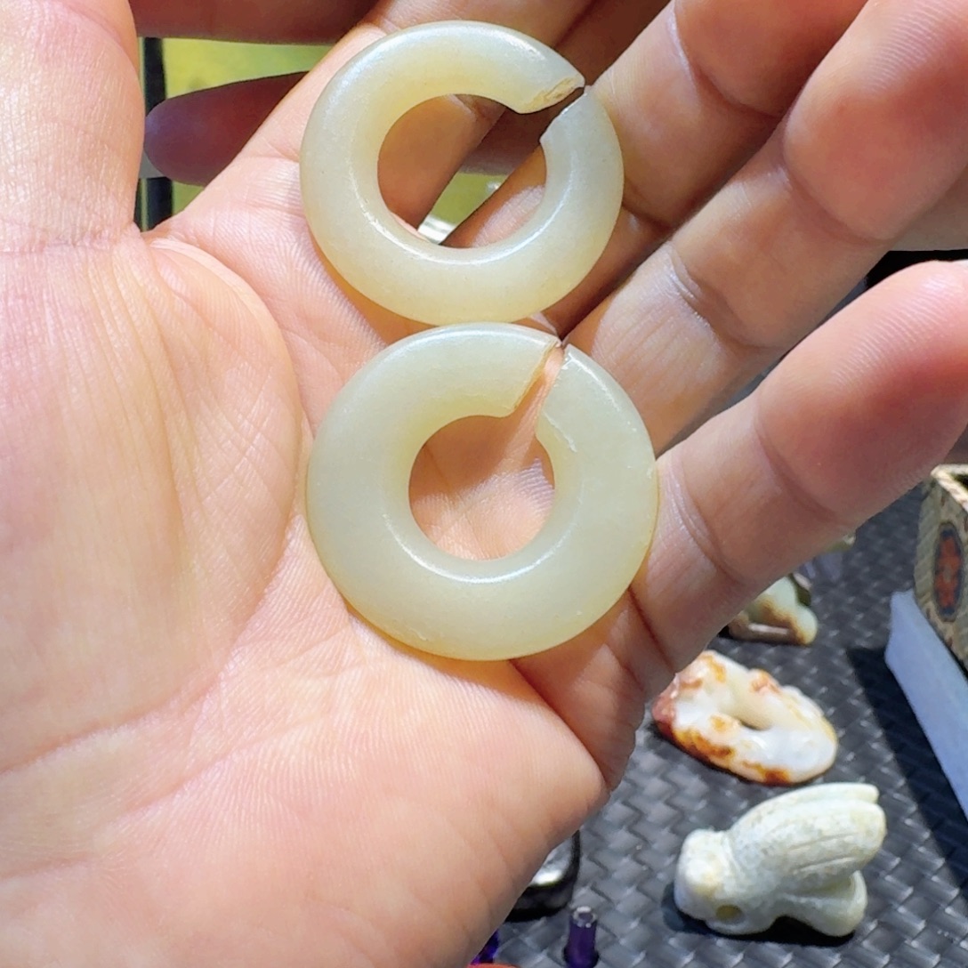 好***双未镶嵌和田玉挂件
