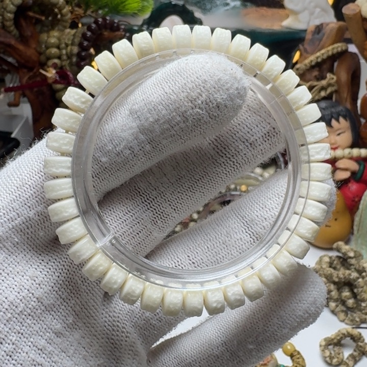 星月菩提手串7号车尺寸8.5车白玉菩提嘎单圈