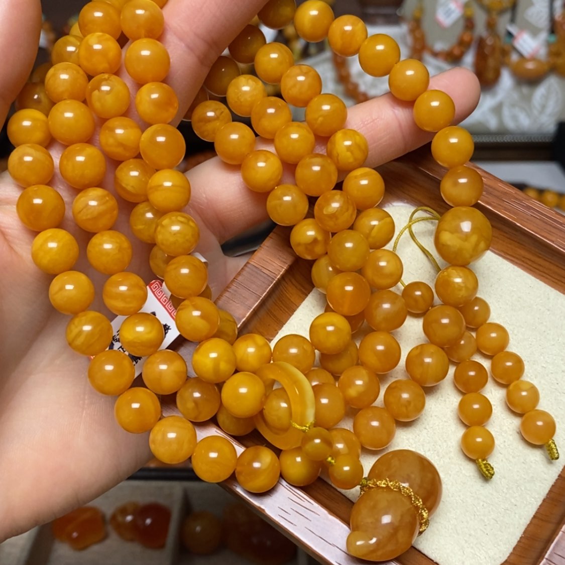 【闪购商品】蜜蜡颈饰未镶嵌项链