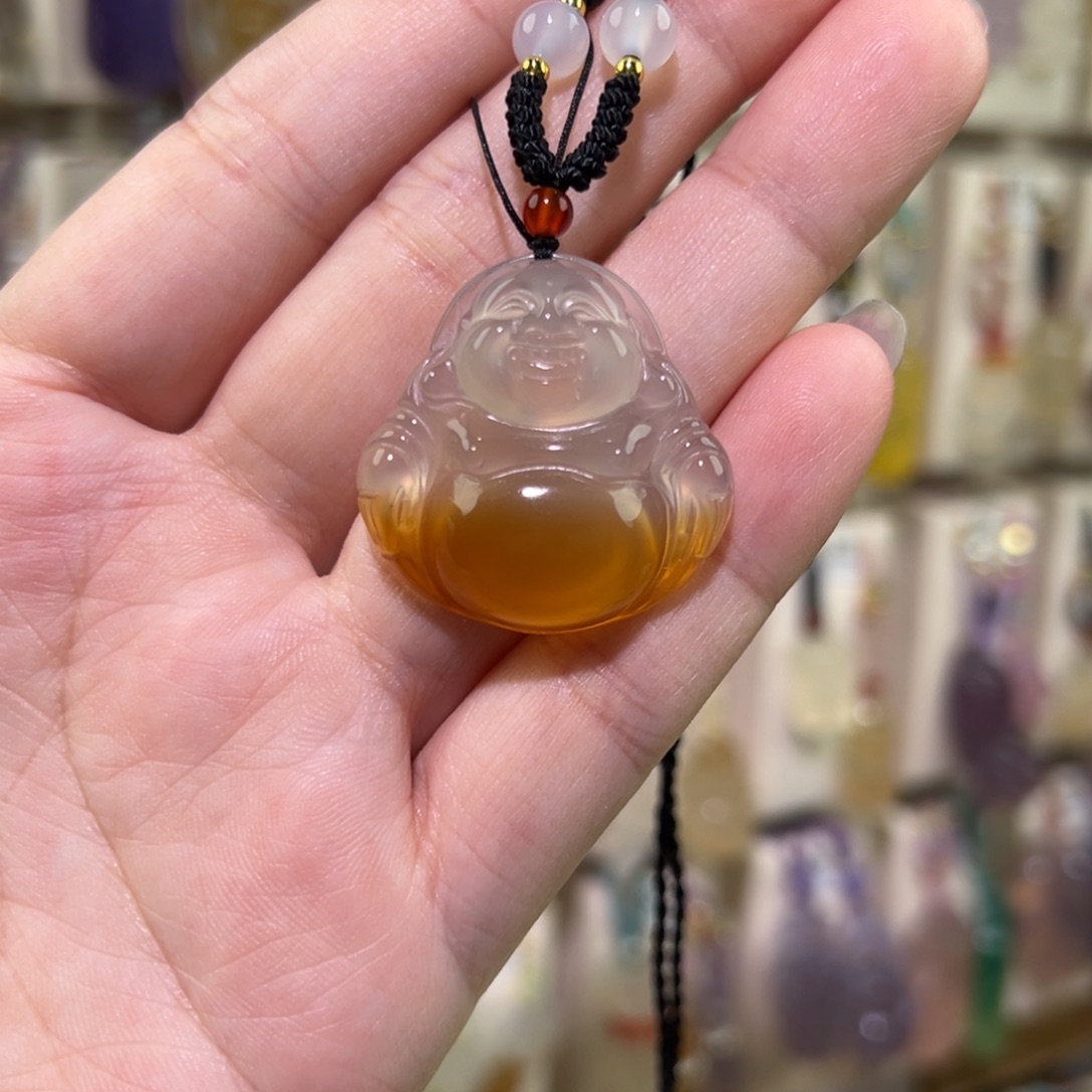 玛瑙/玉髓未镶嵌吊坠(赠链)