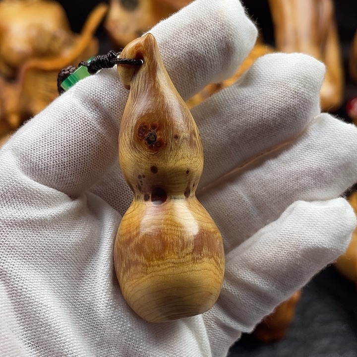 柏木（崖柏）葫芦手把件