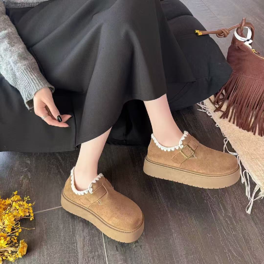 【小张精选】休闲风勃肯鞋棉靴/毛靴纯色棉鞋秋冬