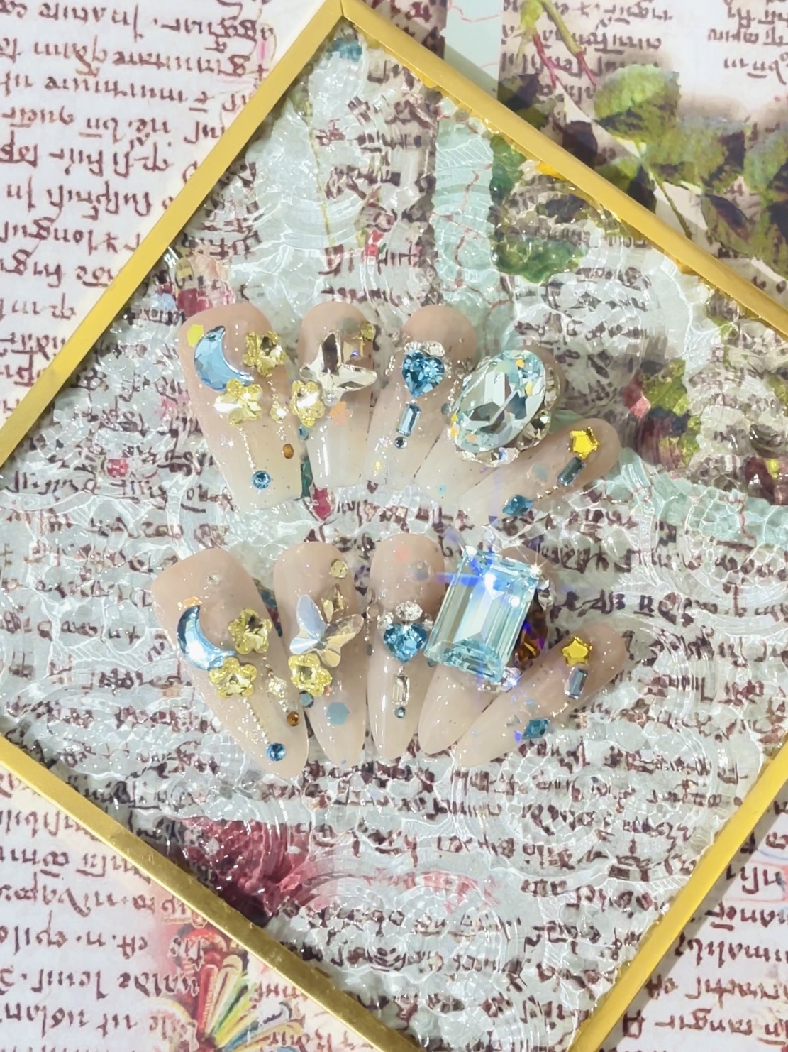 【月上树梢】施华洛全华款高级感可拆卸式穿戴甲