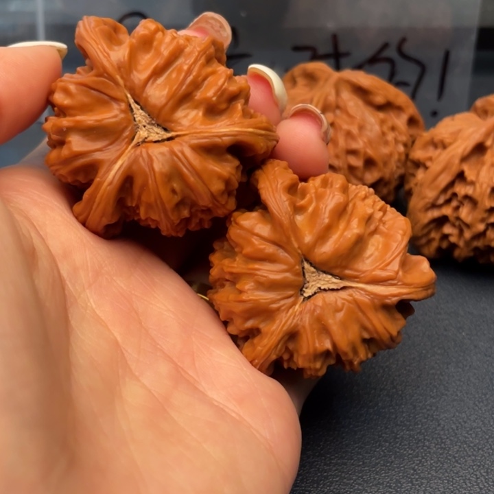 走***帝文玩核桃吊坠白狮子