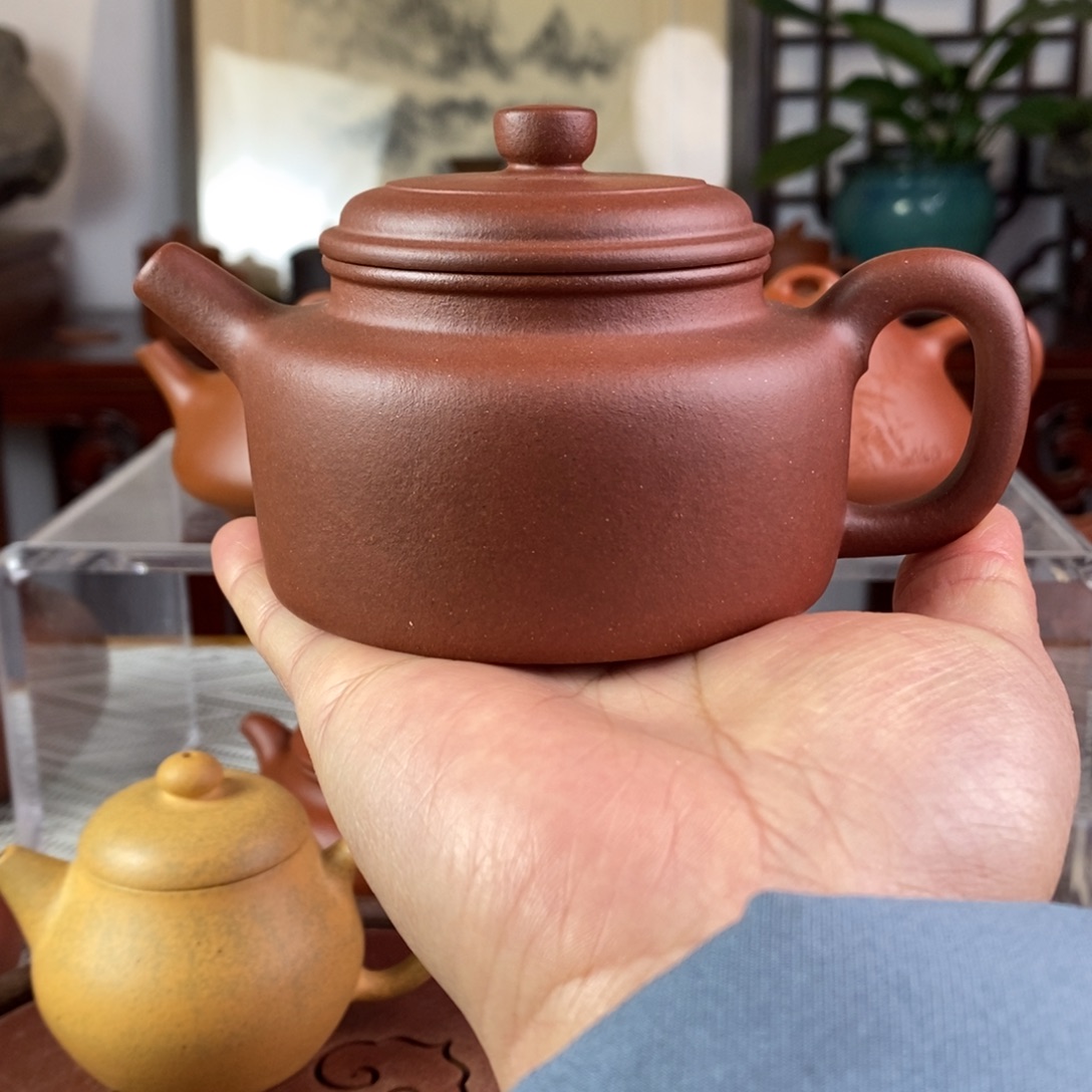 紫砂茶壶底槽青德钟壶零添加180cc