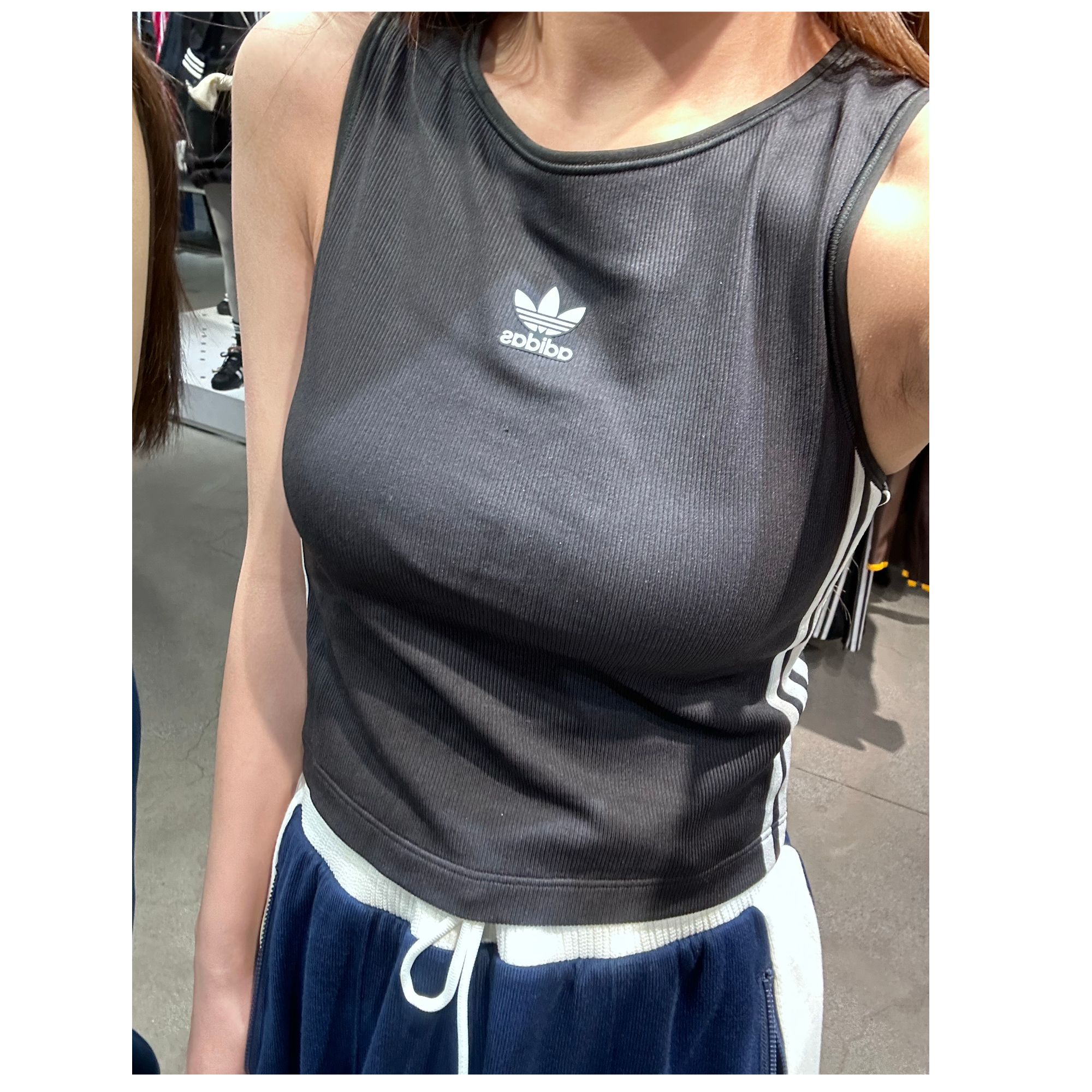 【滔搏联动】adidas阿迪达斯三叶女3S PAD TANK夏季无袖背心KB6417