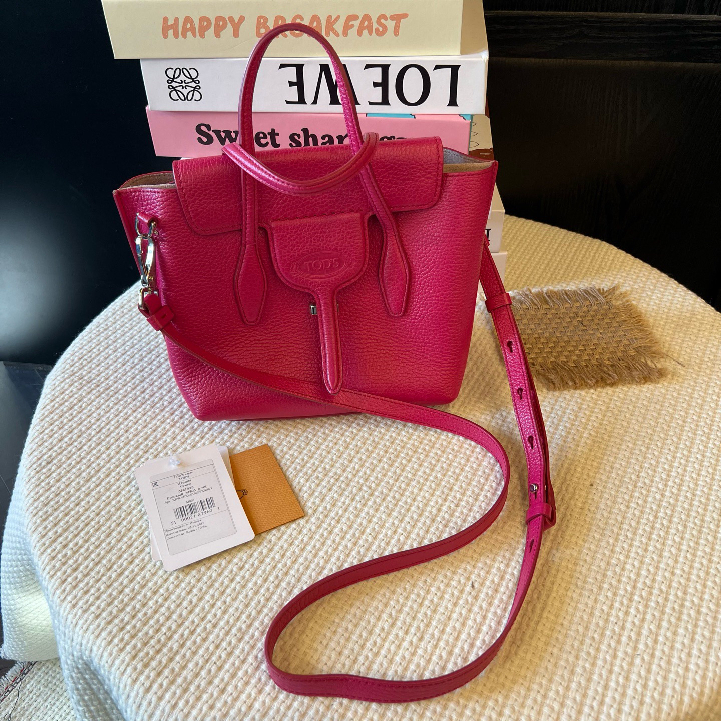 99新 TOD’S/托德斯 Tod's托德斯 牛皮荔枝纹托特包