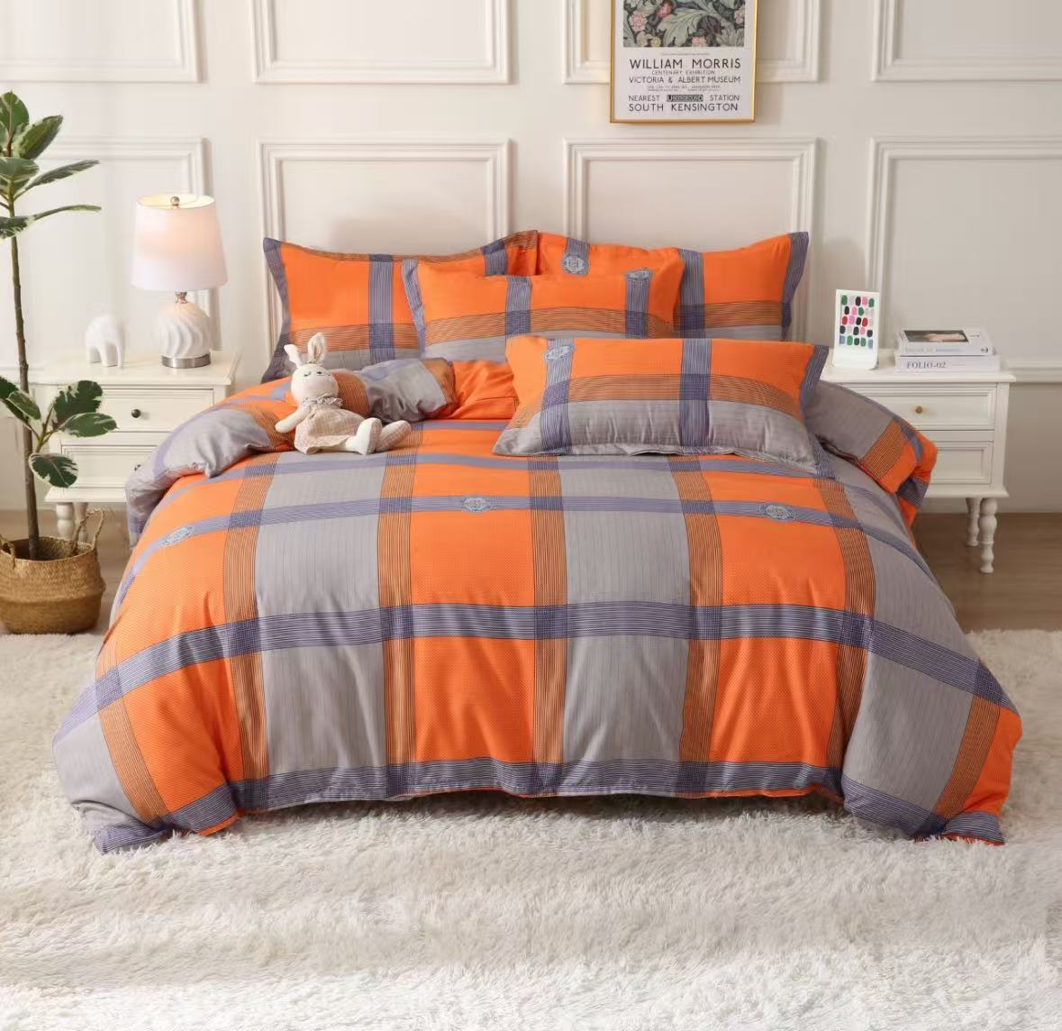 夏季新款加密加厚水洗斜纹面料三件套【罗马假日】