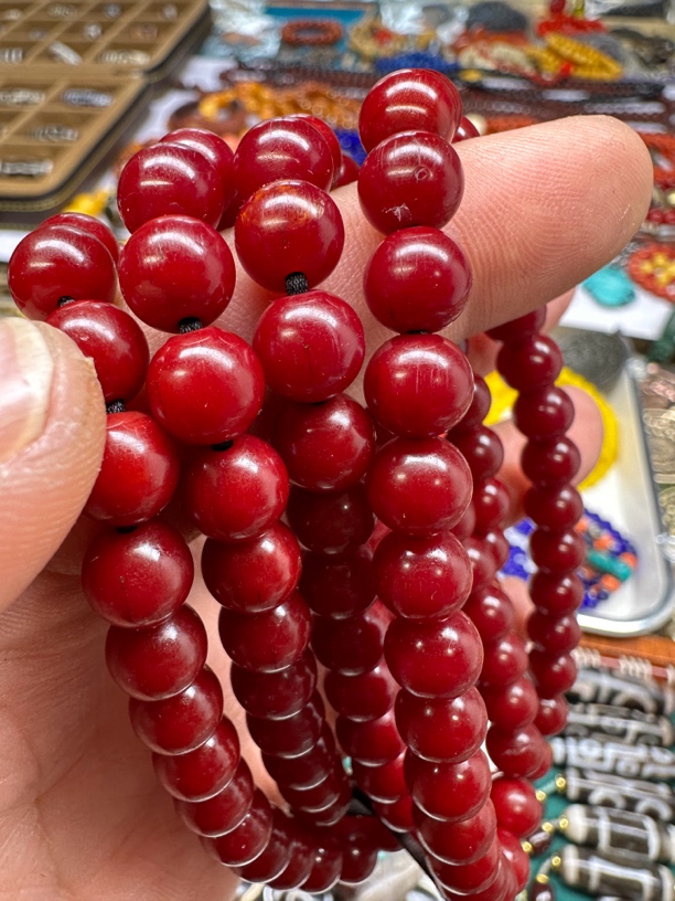 亚青怀业念珠满内含物