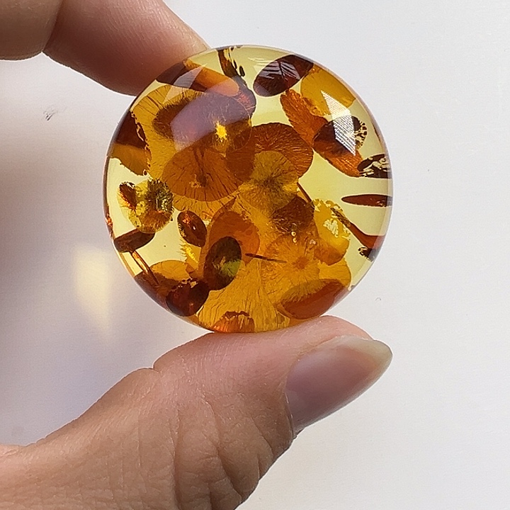 琥珀（花珀）未镶嵌颈饰