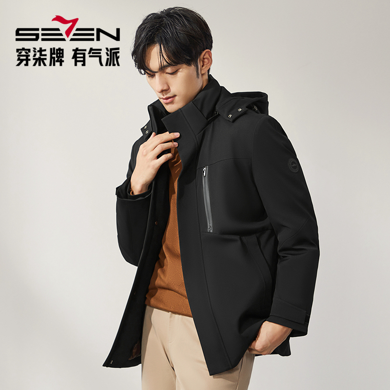 保暖加绒加厚男款连帽秋冬运动棉衣聚酯纤维面料防寒外套冬季防泼