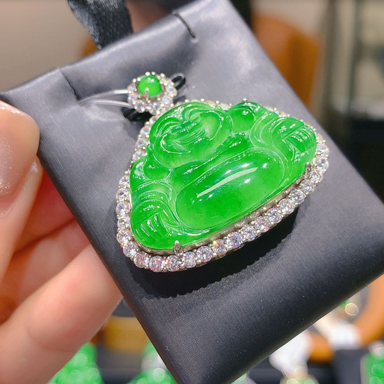 【闪购商品】翡翠银S925镶嵌颈饰3柒姐