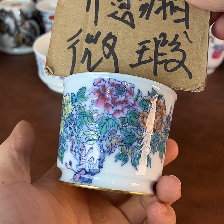 泰***鑫瓷片景德镇全手工手绘陶瓷