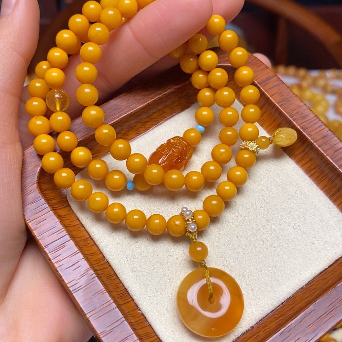 【闪购商品】蜜蜡手链未镶嵌手串