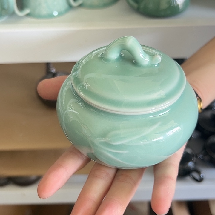 龙泉云间青瓷小米茶器