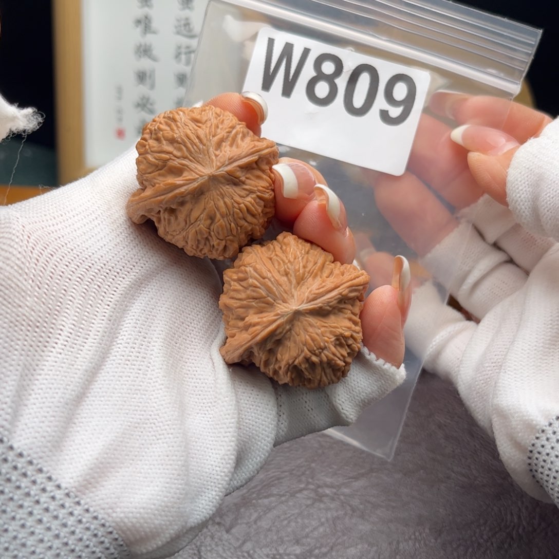 文玩核桃把件39磨盘w 809