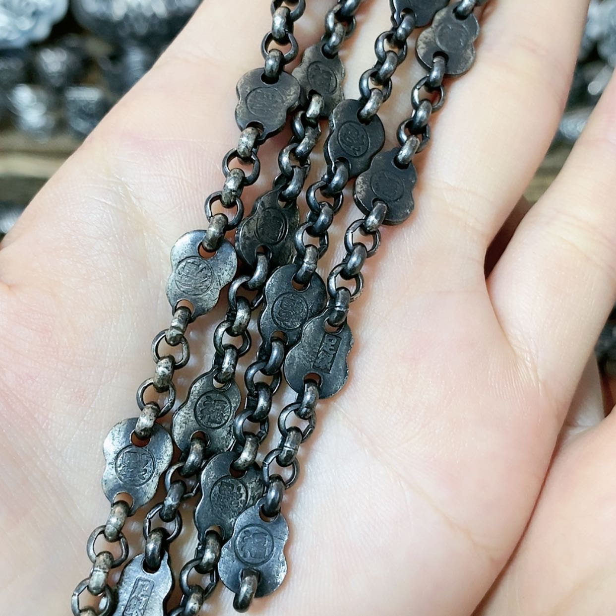 【闪购商品】手串/手链橄榄核复古足银990