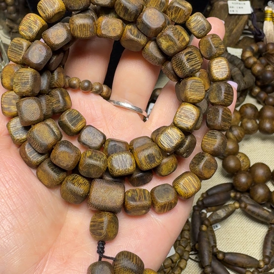 沉香手串板头老白棋卡8-37克多样性发货一条