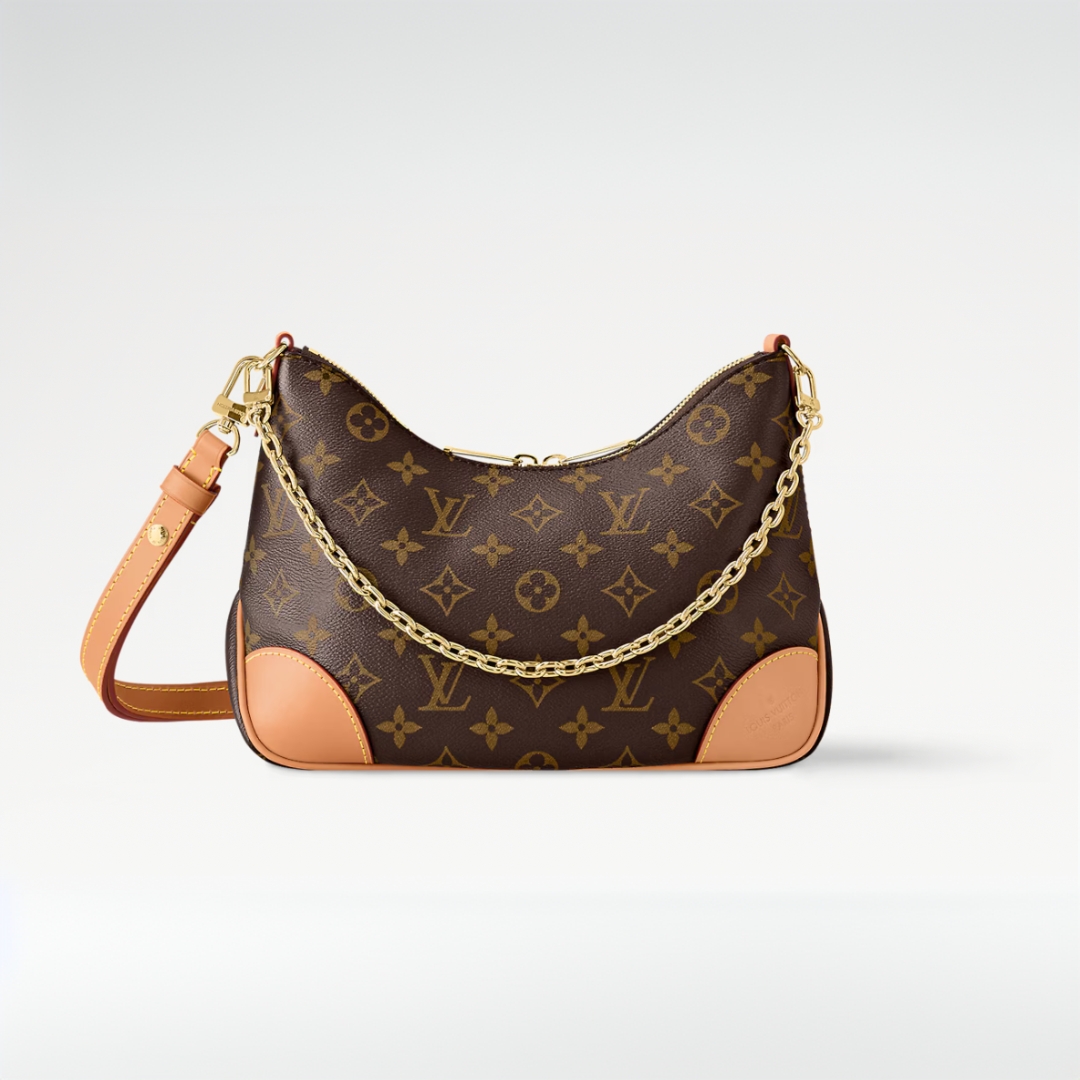 99新 LouisVuitton/路易威登 黄牛角小号/斜挎包/单肩/全原