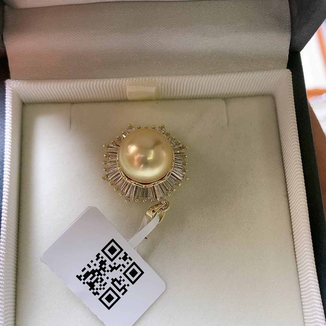 海水珍珠颈饰银S925镶嵌