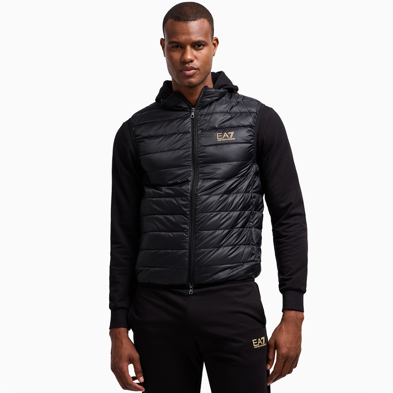 Emporio Armani 阿玛尼EA7 男装羽绒服马甲羽绒背心外套修身坎肩