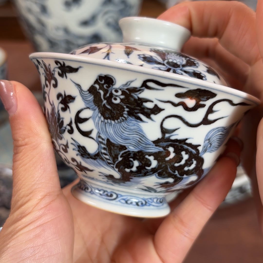 杯瑞兽盖碗博陵造物