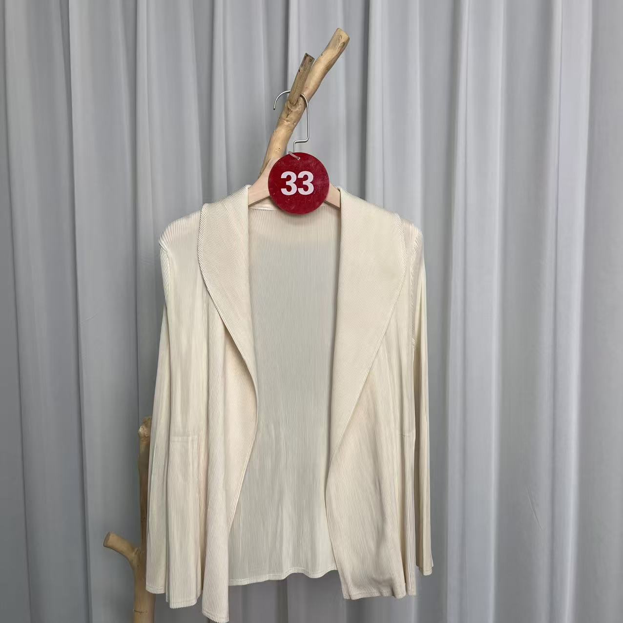 褶皱外套2025春秋新款时尚百搭气质女装开衫