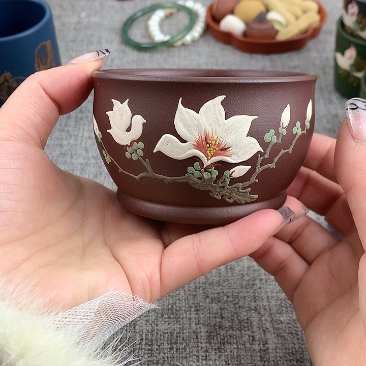 紫砂茶杯高端主人杯