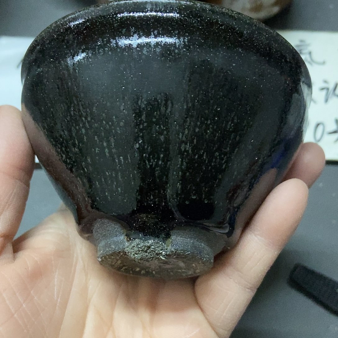 茶盏828 建窑建盏微瑕磨底