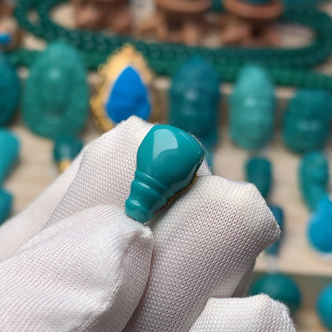 未镶嵌绿松石珠宝奇石8.5mm